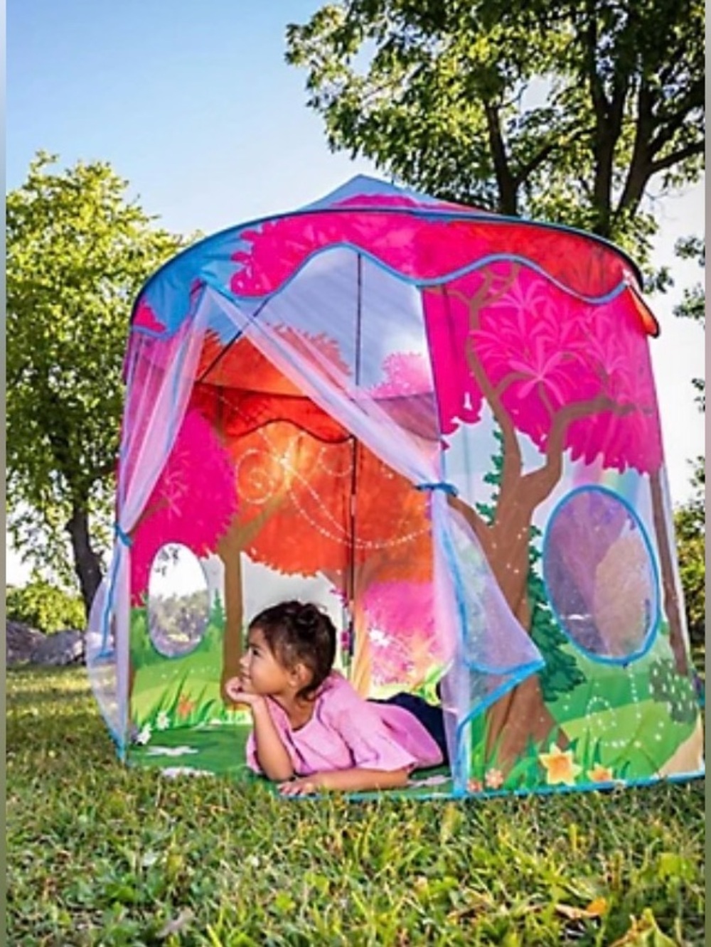 Easy Pop Up Kids Magical Play Tent, Large Front and Rear Openings Carry Case NEW